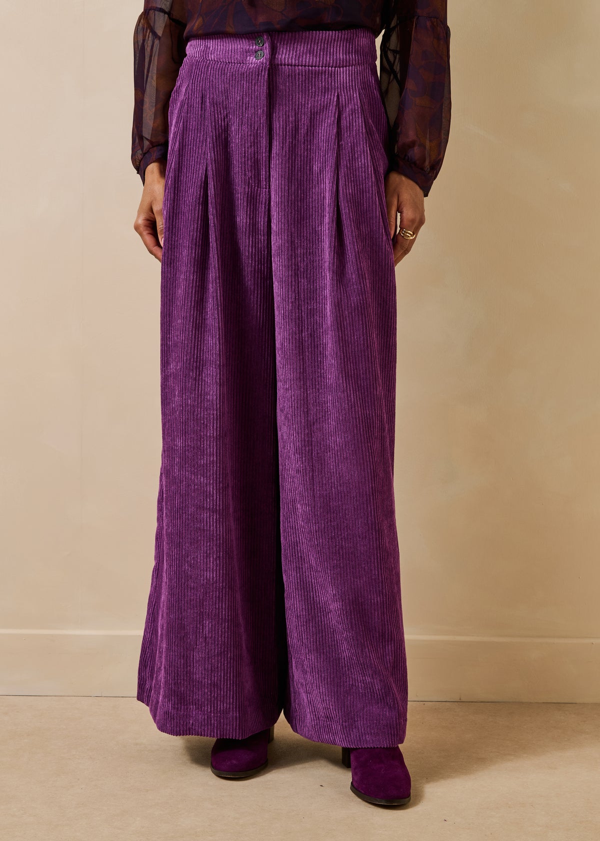 Prune Trousers - Geneve