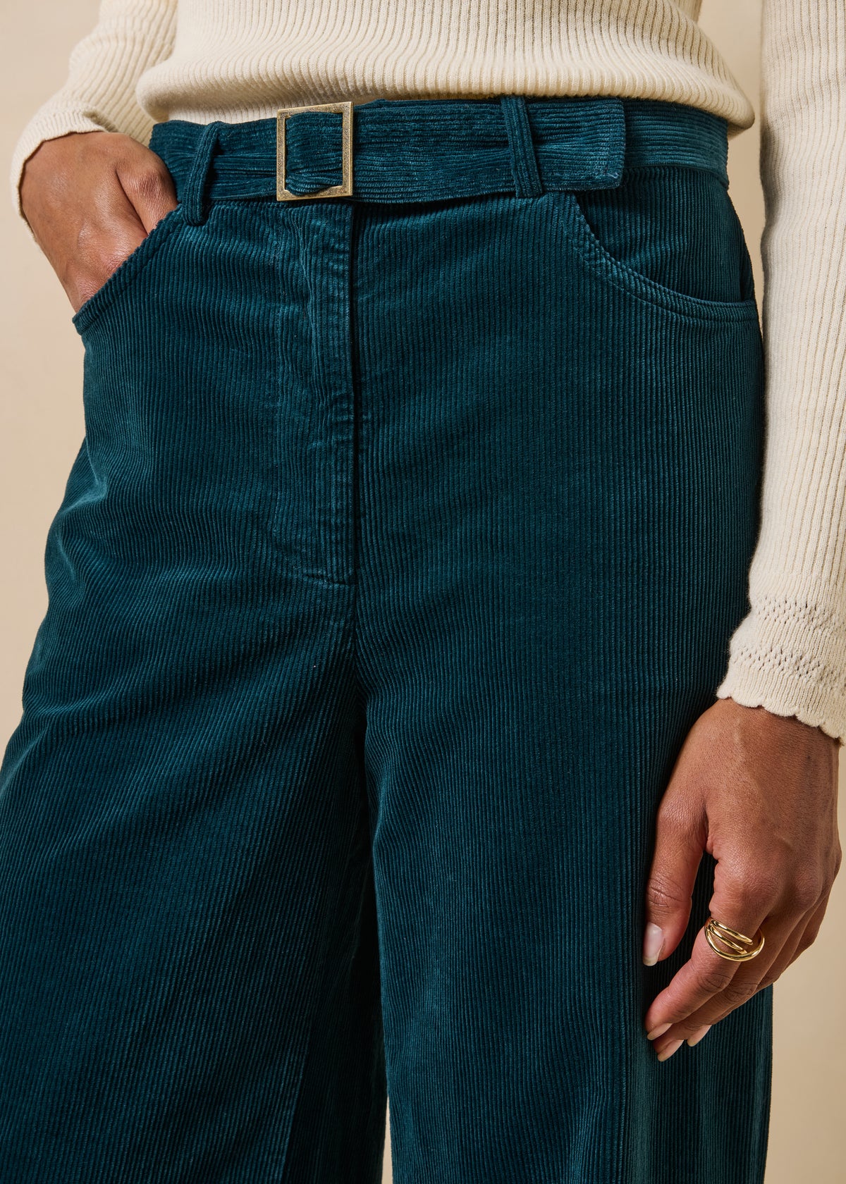 Pantaloni blu petrolio - Globus