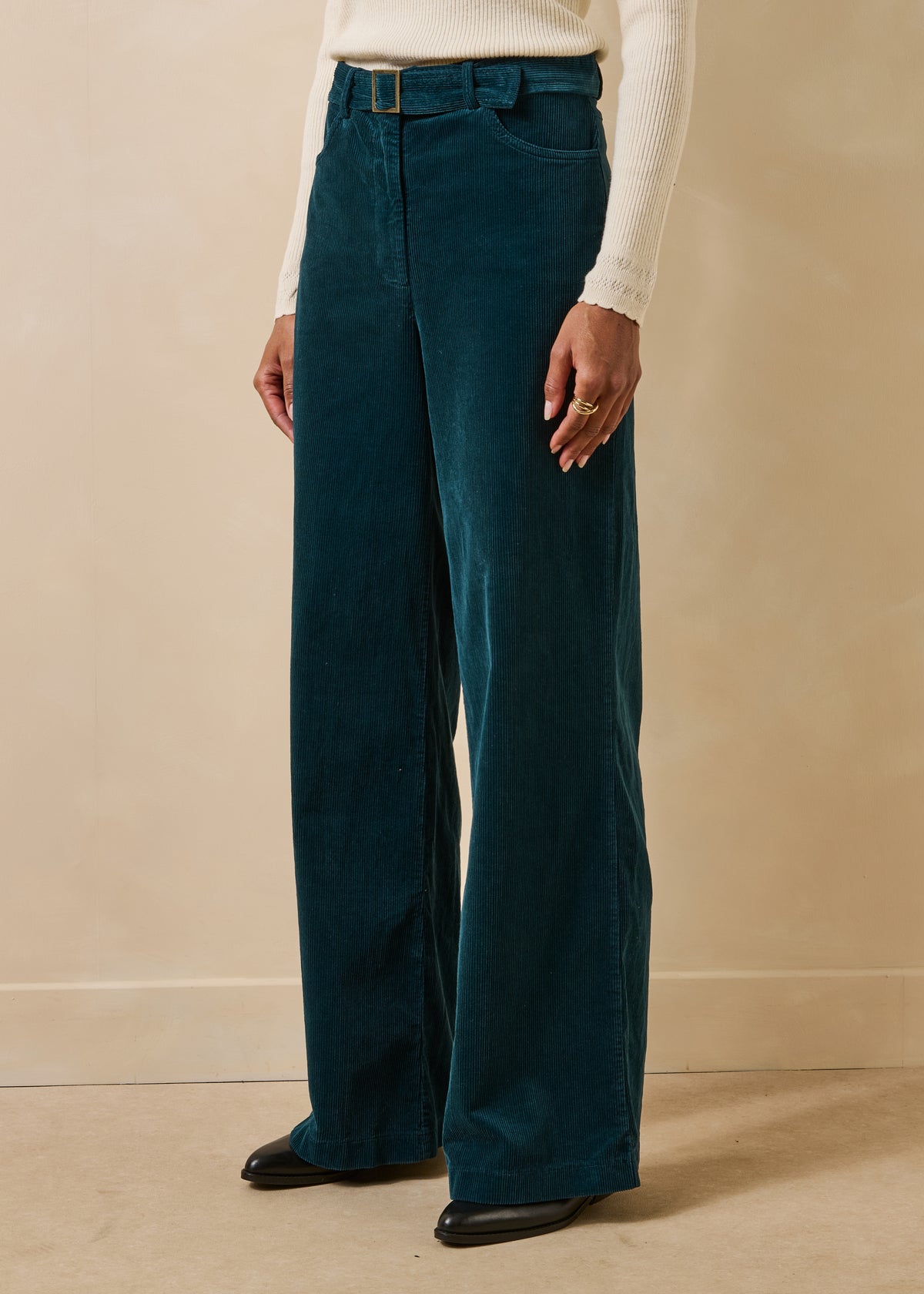 Pantaloni blu petrolio - Globus