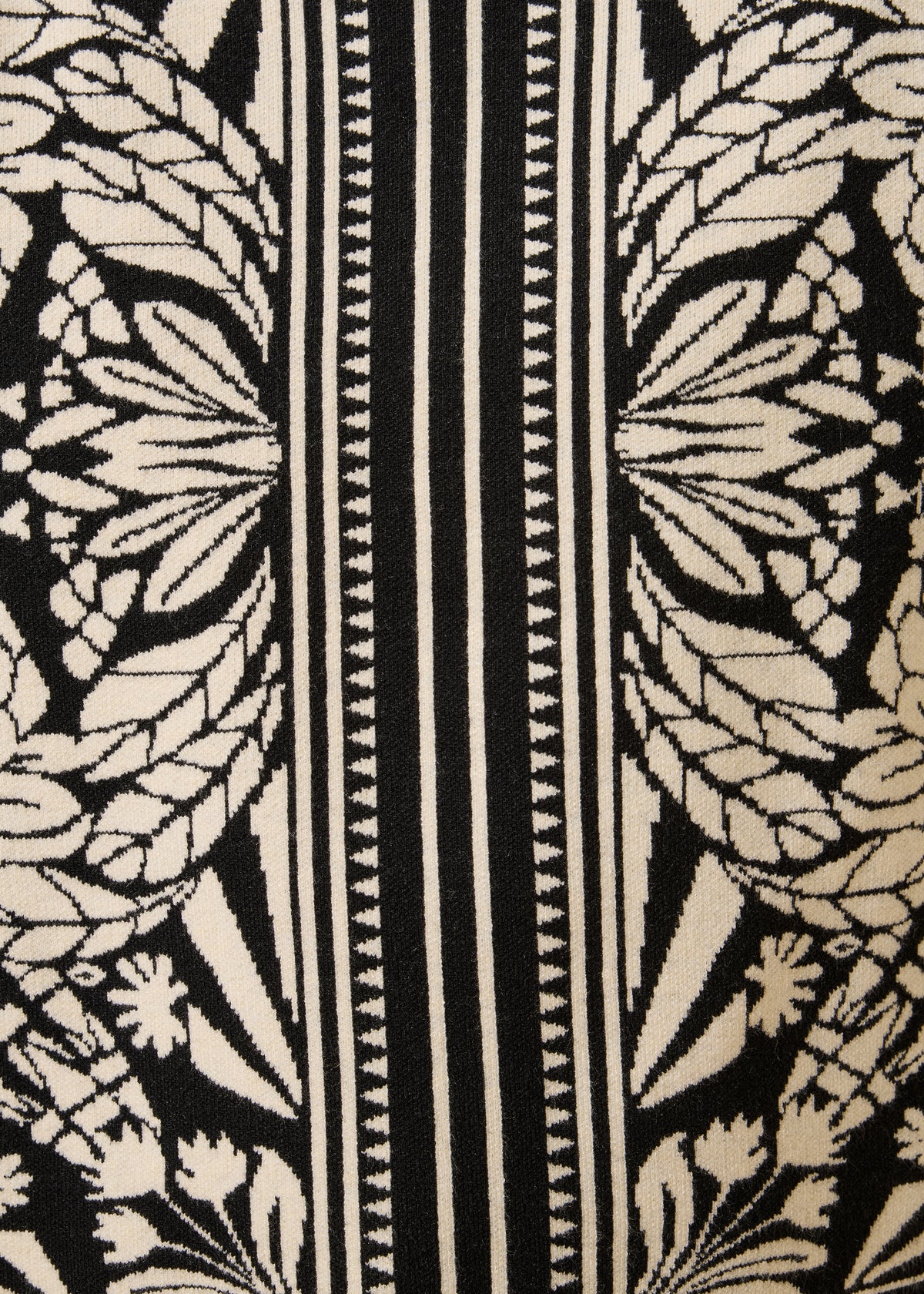 Jersey de punto jacquard negro y blanco