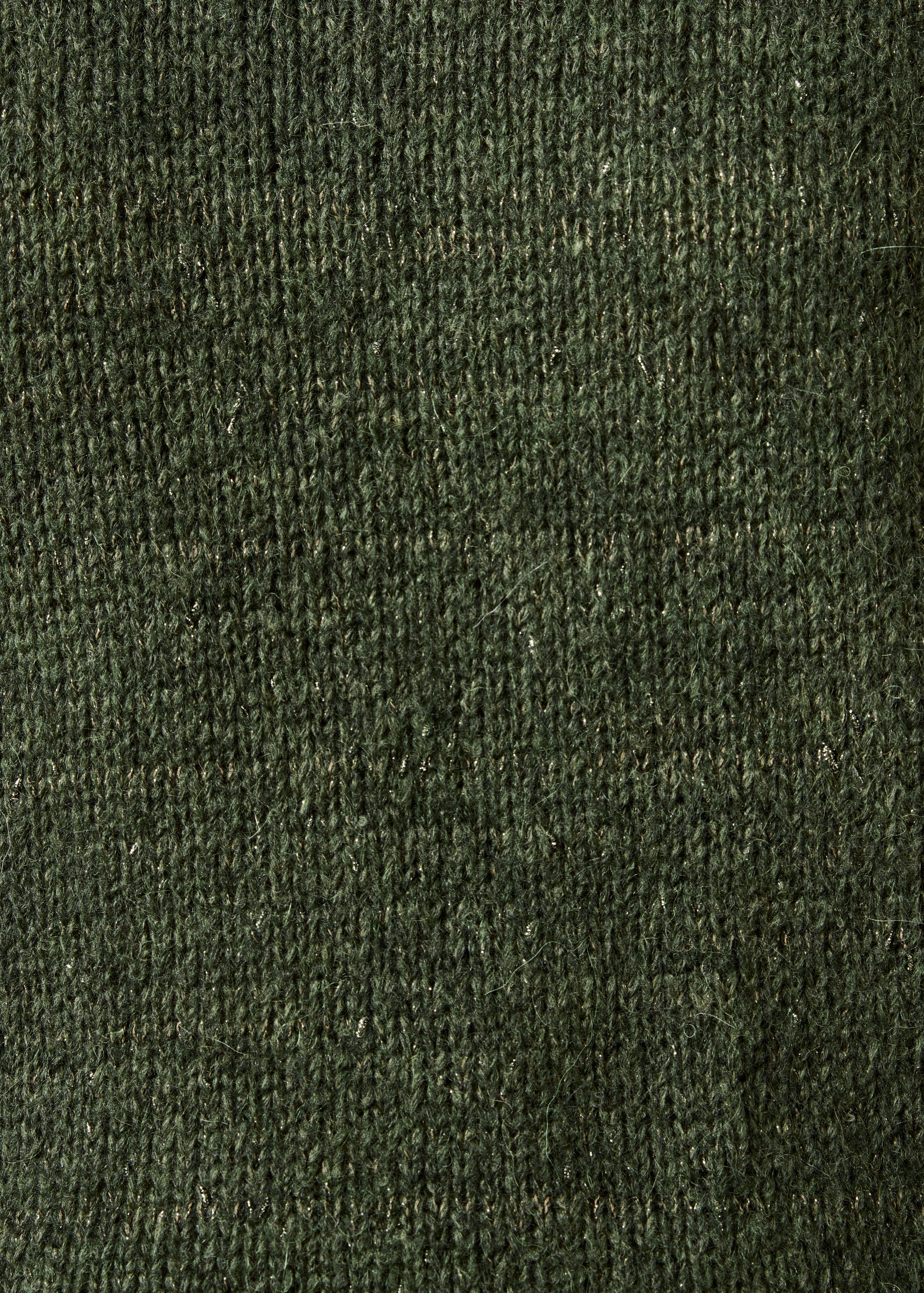 Maglione kaki maniche lunghe collo rotondo