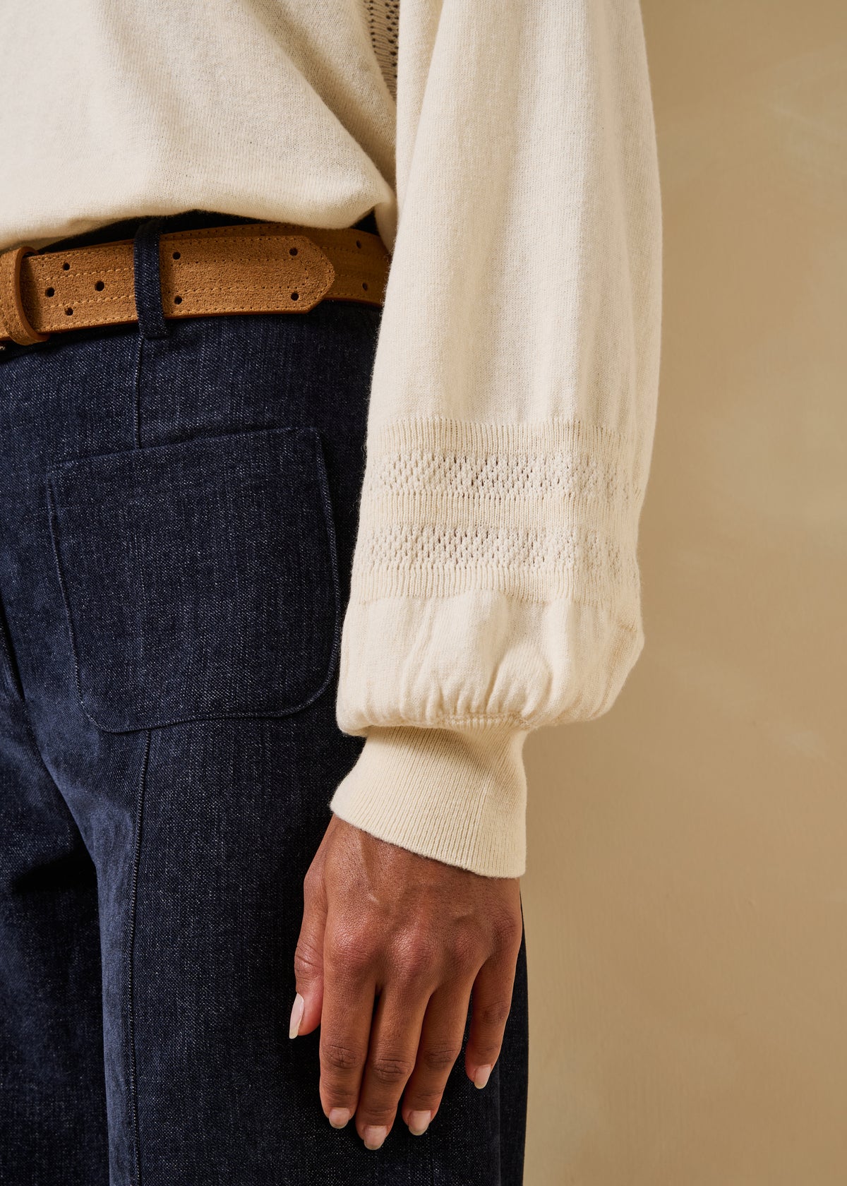 Ecru sweater - Gaston