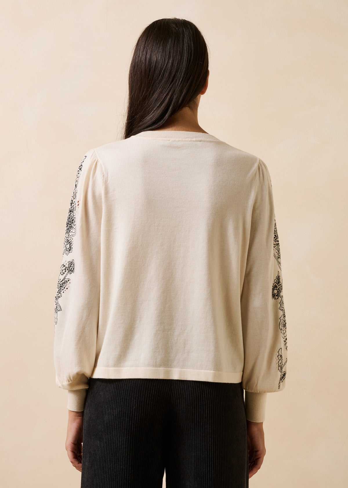 Pull écru et noir - Giacomo