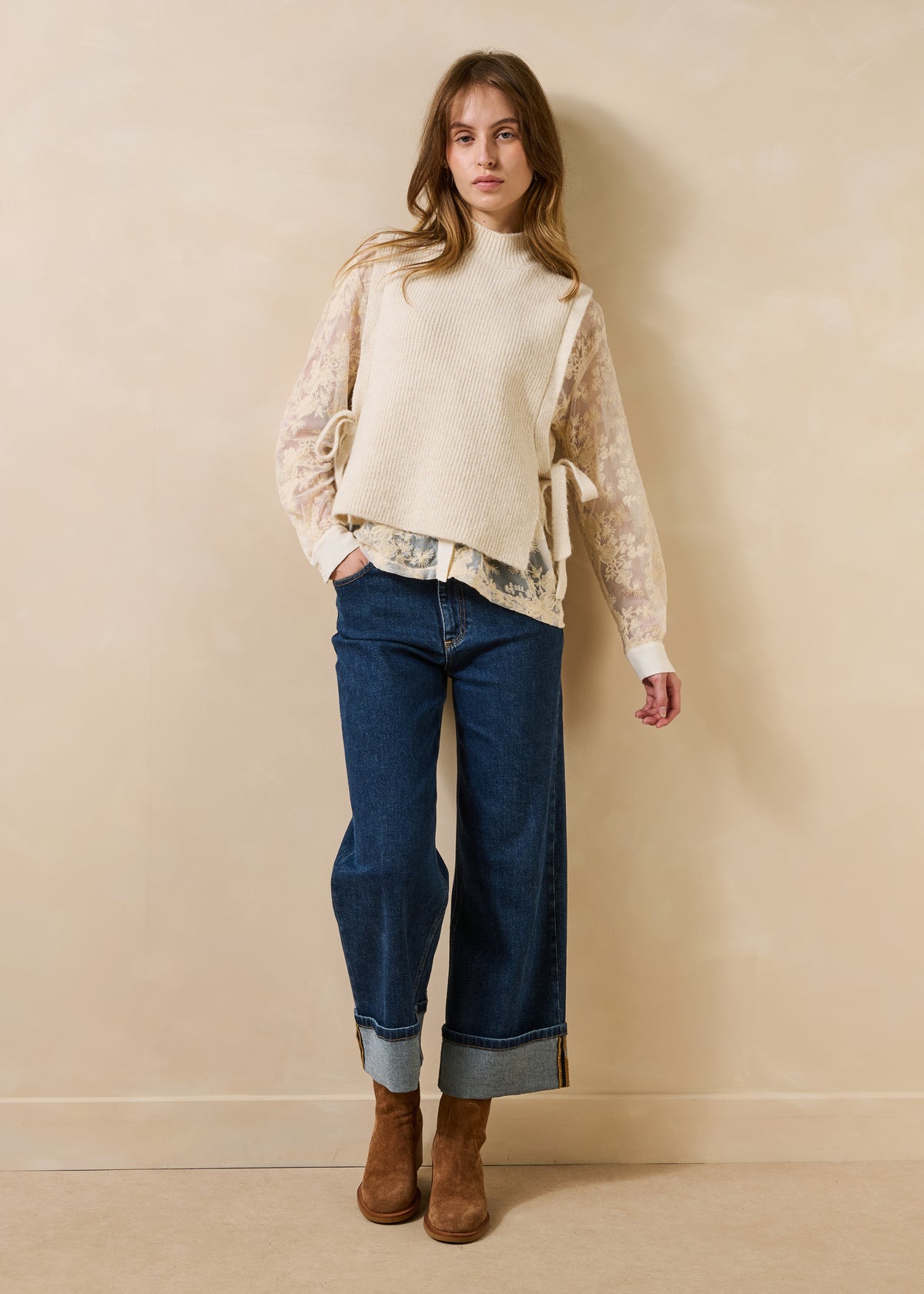 Pullover ecru - Gildas