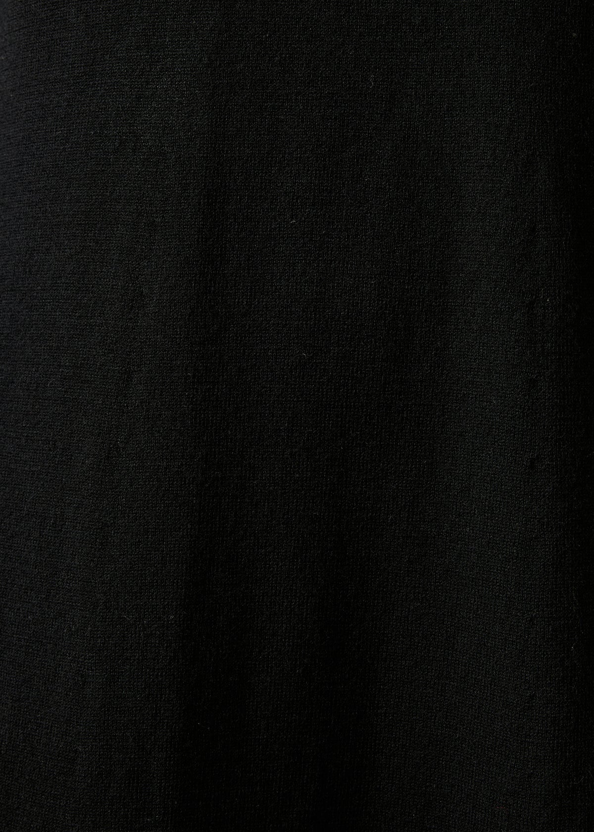 Black knit midi dress with embroidery