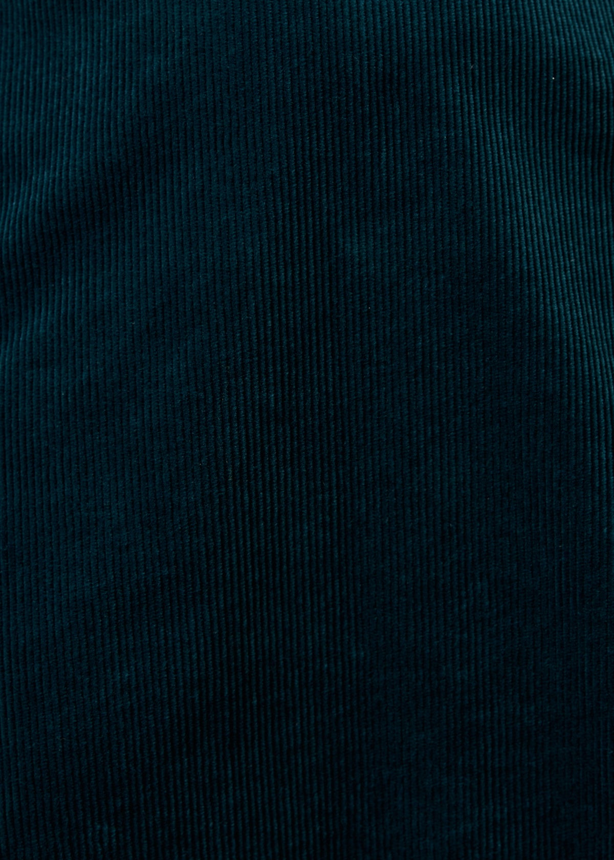 Petrol blue long-sleeved corduroy dress