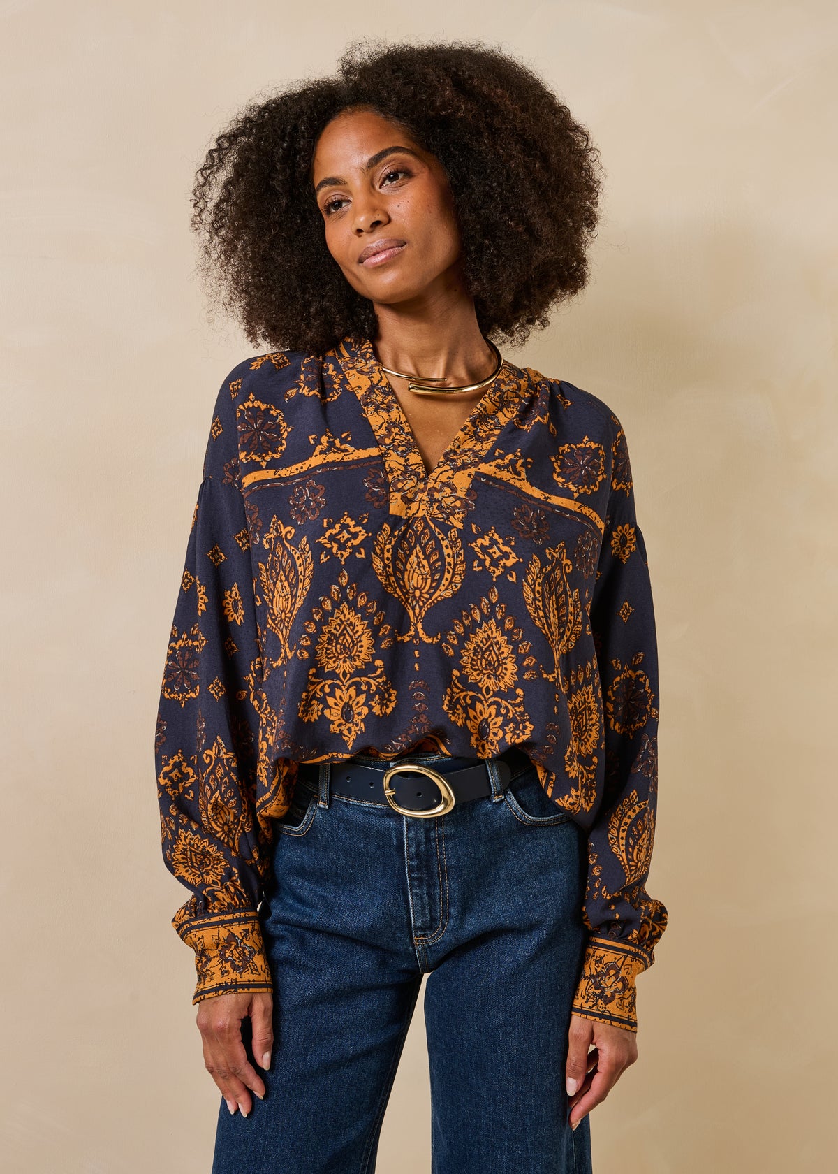 Navy blue top - Gipoe