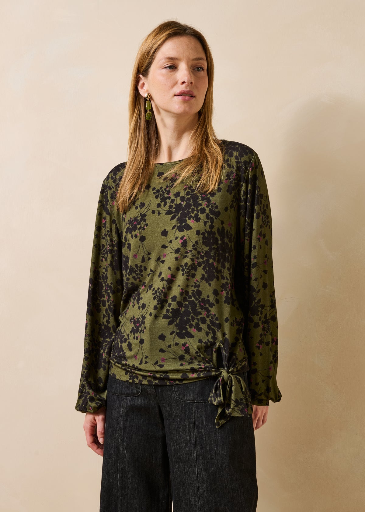 T-shirt kaki et noir - Gexpa
