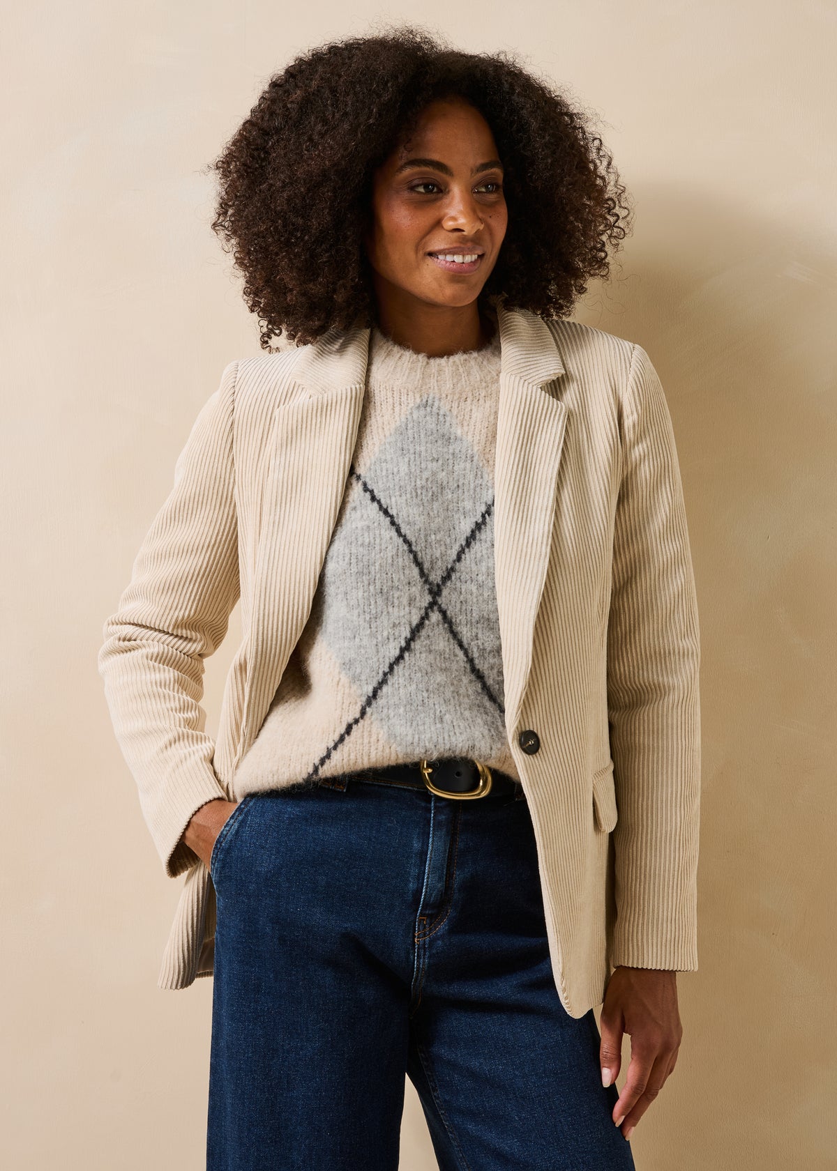 Chaqueta beige - Galina