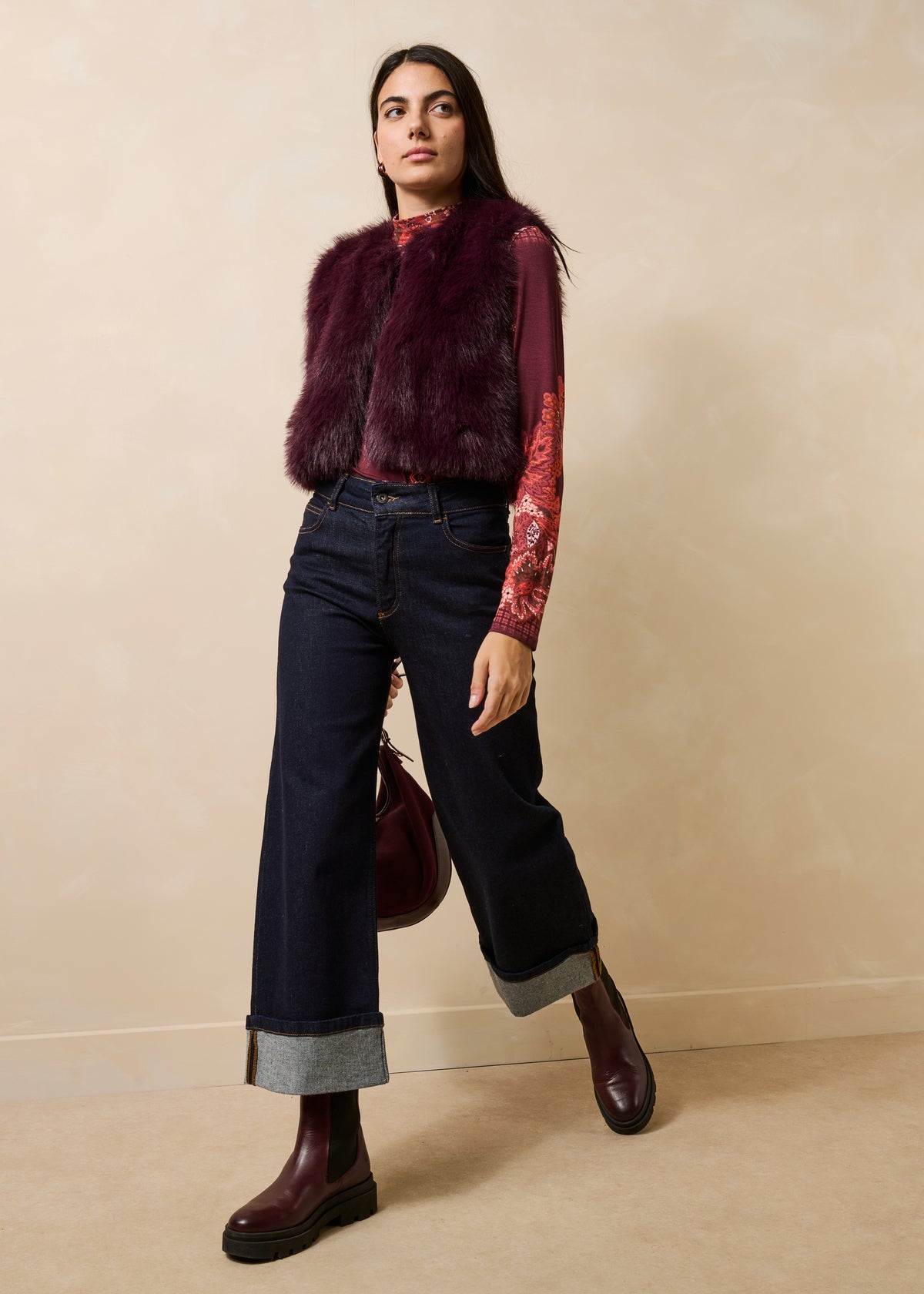 Veste aubergine - Zoani
