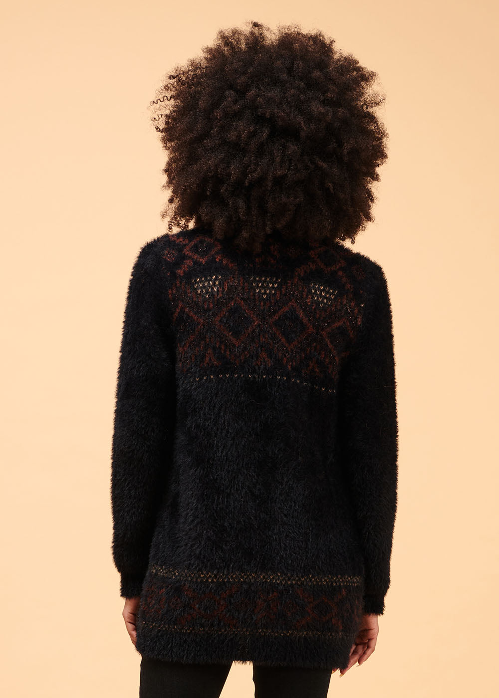 Jacquard-Weste im skandinavischen Stil