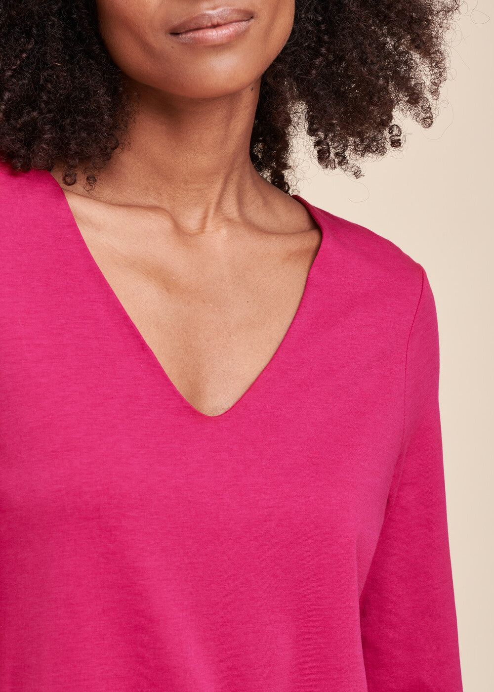 Tee-shirt basique encolure V