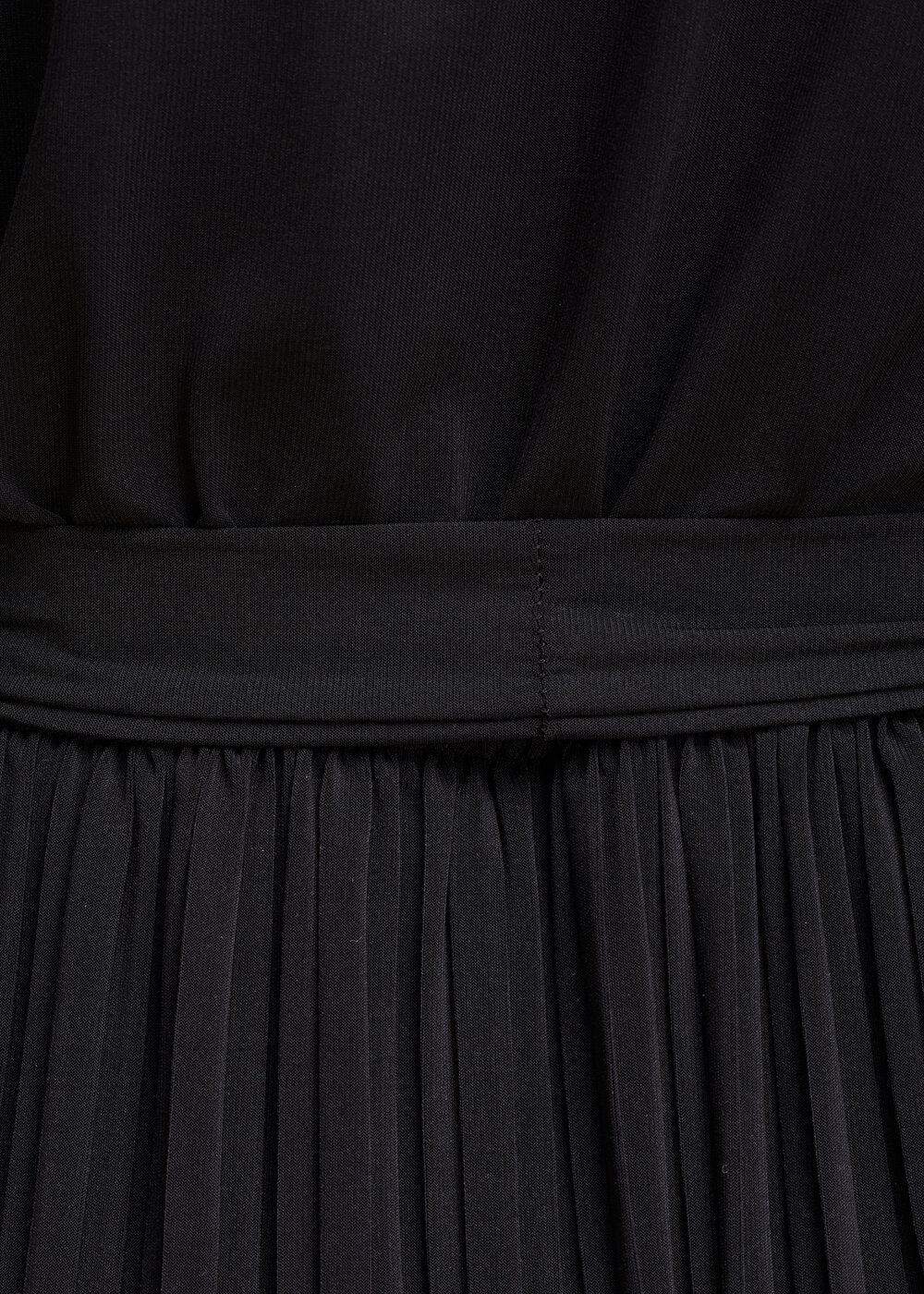 Pleated jersey dress