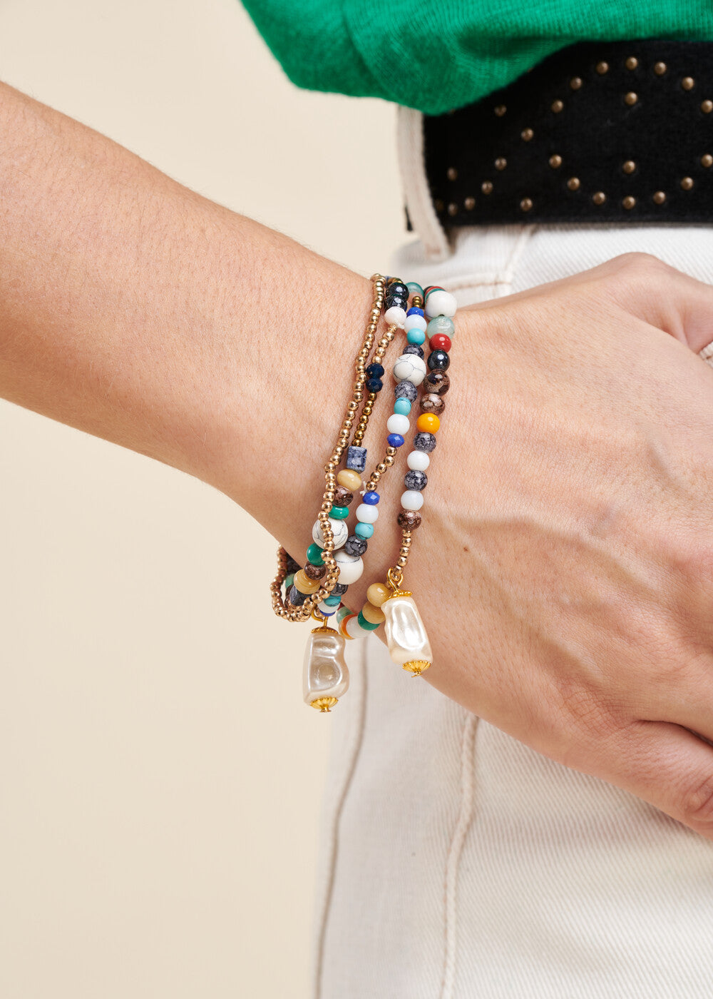 Pulseiras multi contas