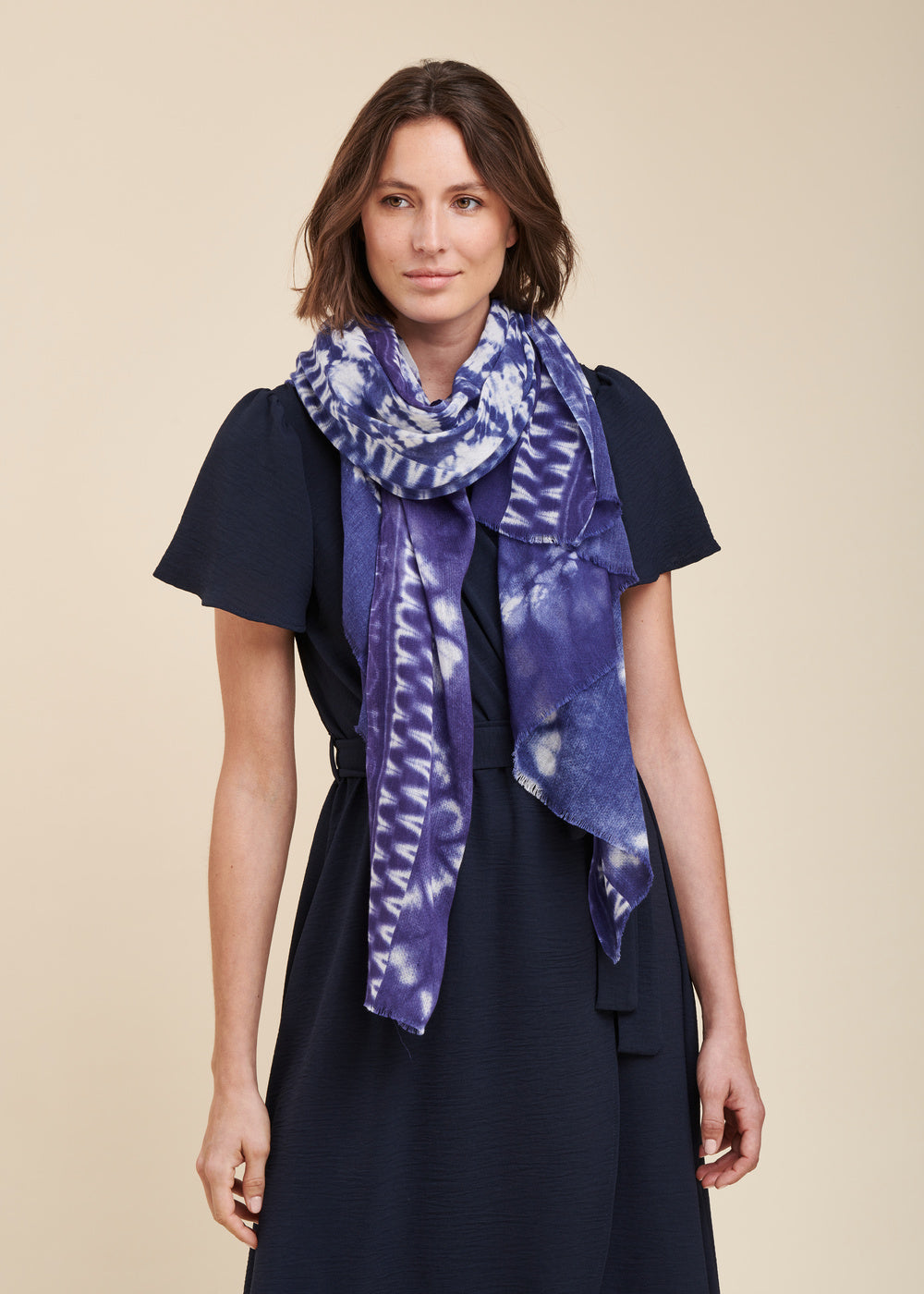 Foulard tie and dye en coton