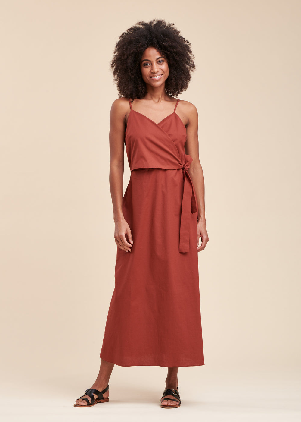 Robe longue shops a bretelle